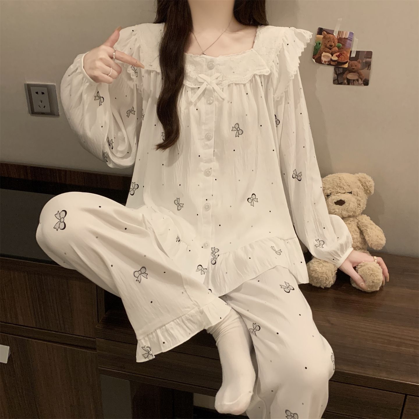 Lace Relaxed Loungewear Set