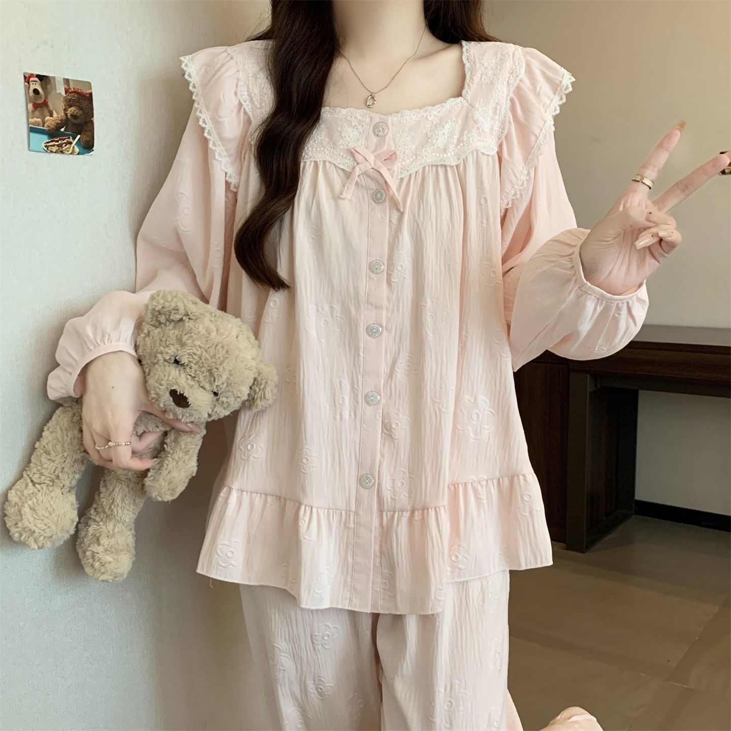 Lace Relaxed Loungewear Set