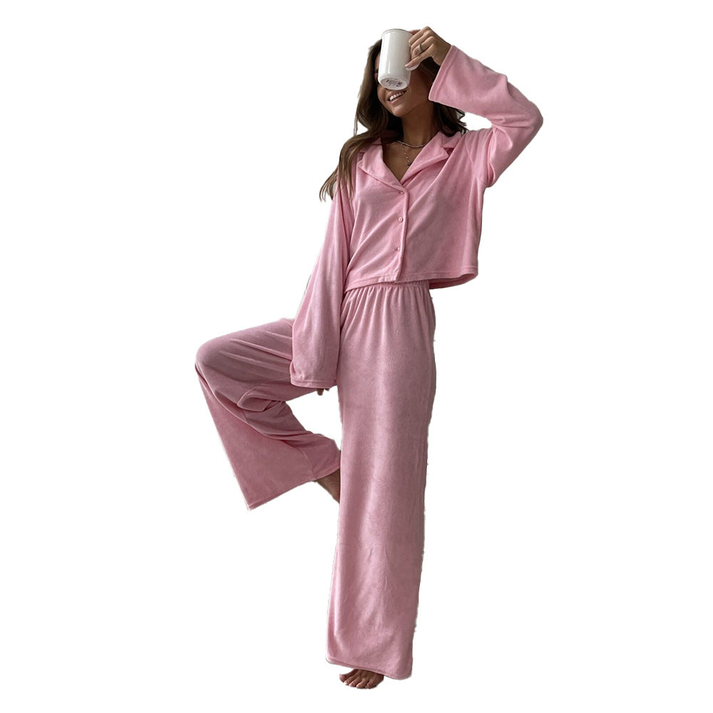 Fleece-Lined Cozy Pajama Set