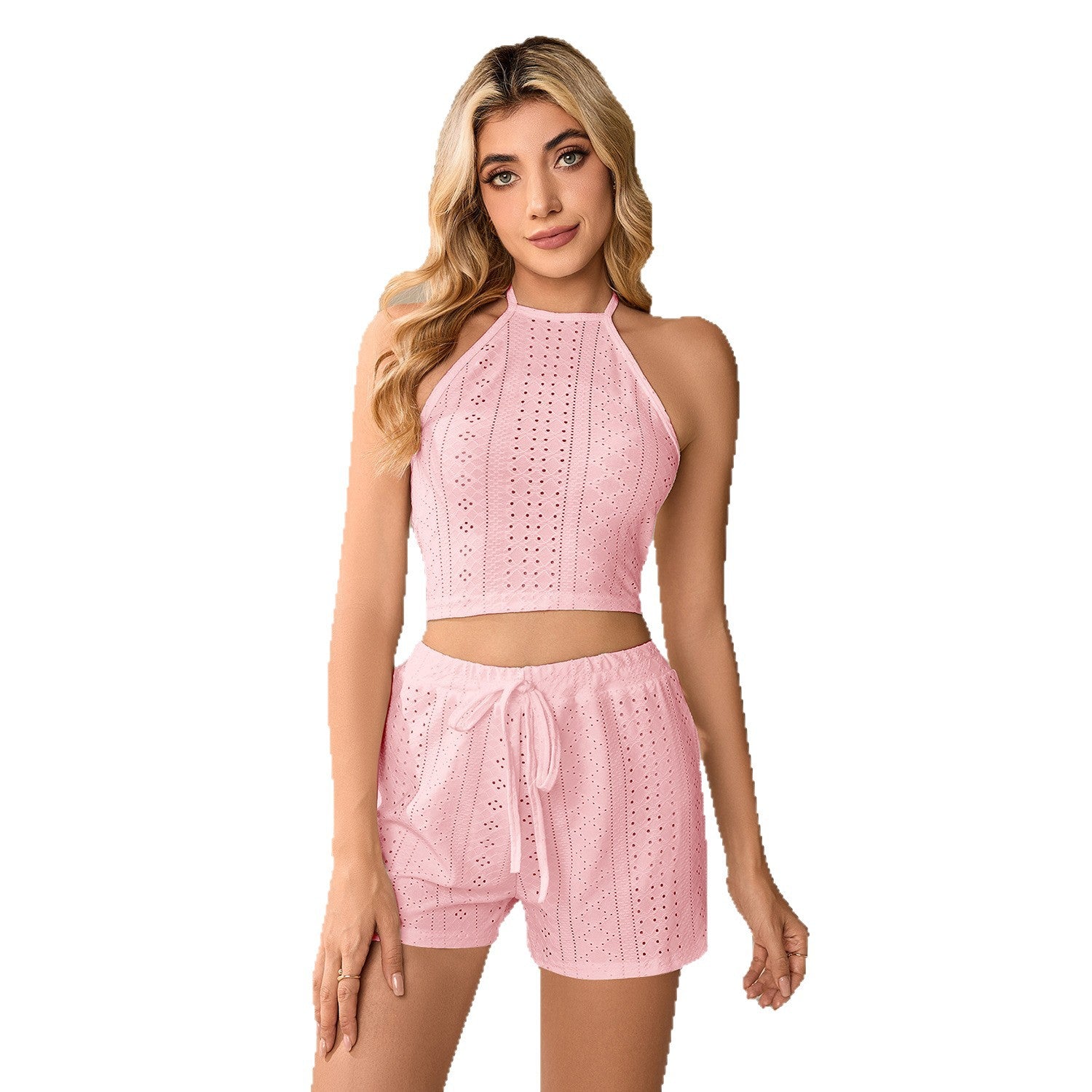 Light Halter Pajama Set