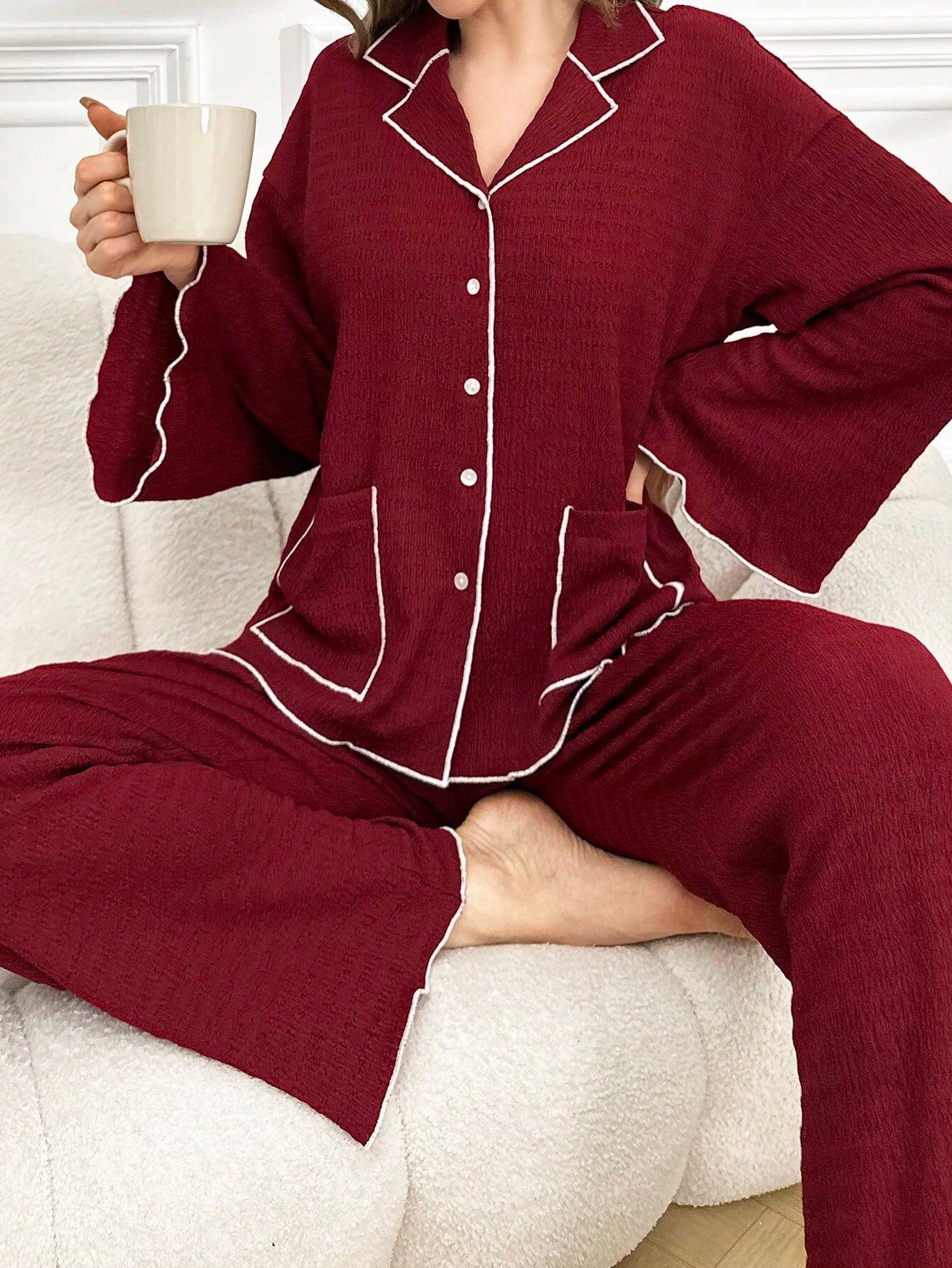 Button-Up Pajama Set
