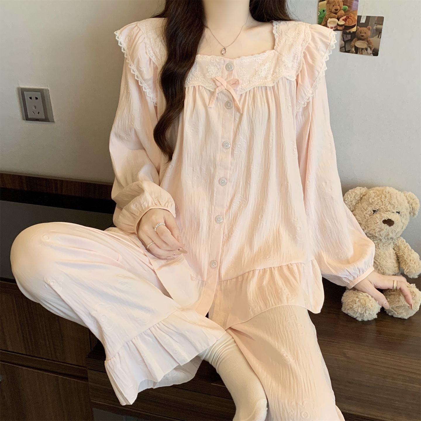 Lace Relaxed Loungewear Set