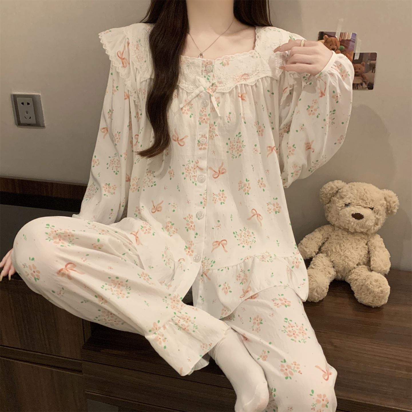 Lace Relaxed Loungewear Set