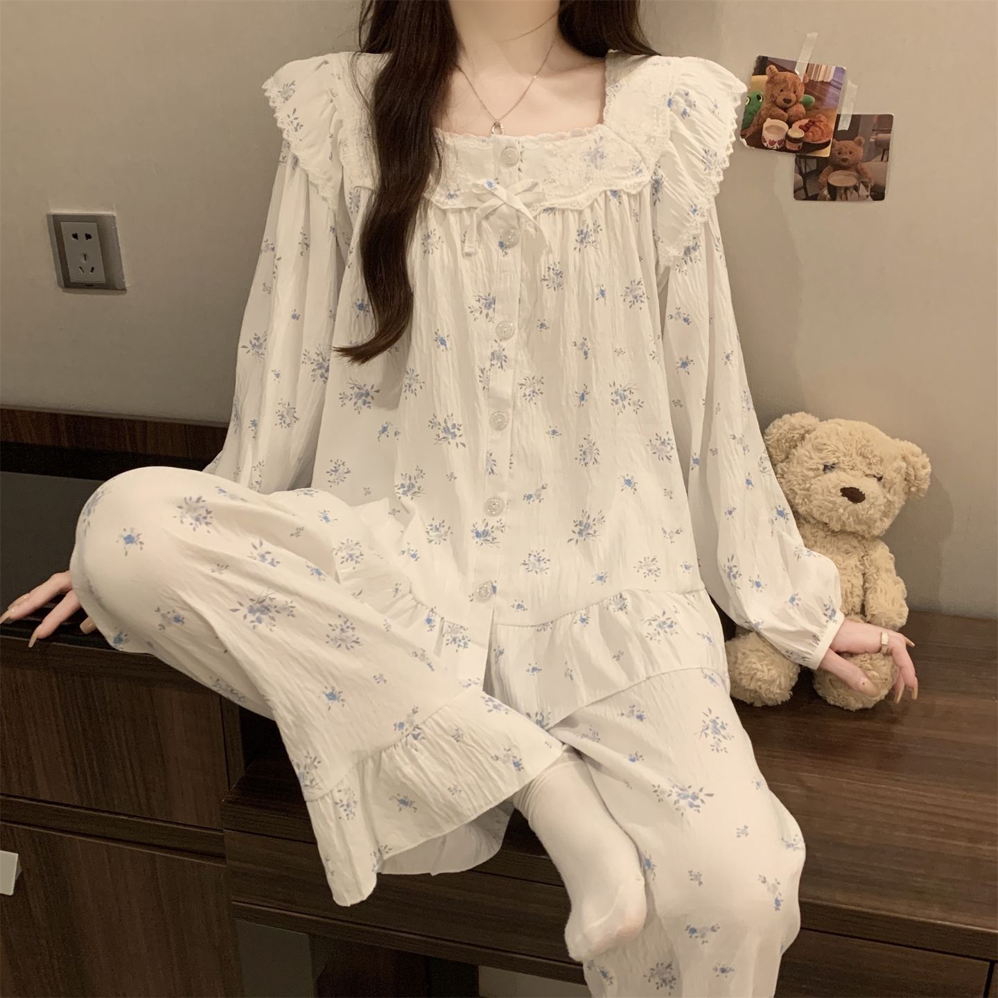 Lace Relaxed Loungewear Set