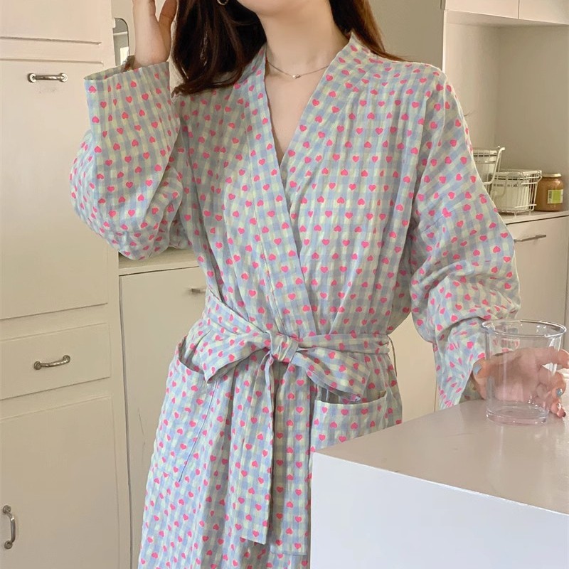 Checked Pajama Robe