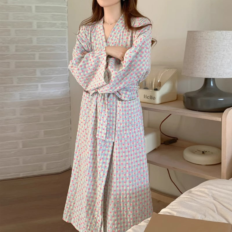Checked Pajama Robe
