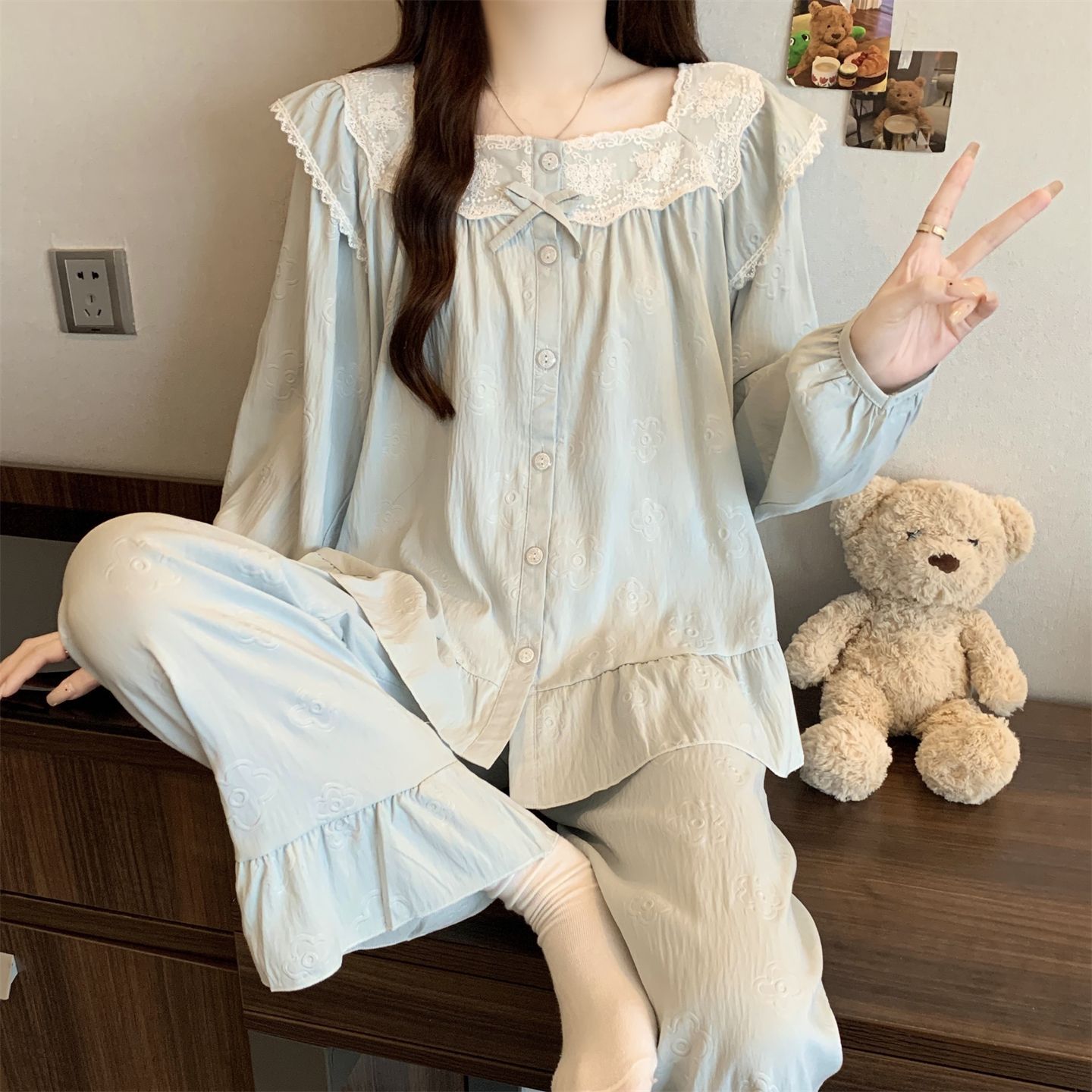Lace Relaxed Loungewear Set