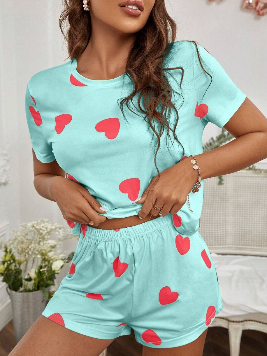 Casual Short-Sleeve Lounge Set