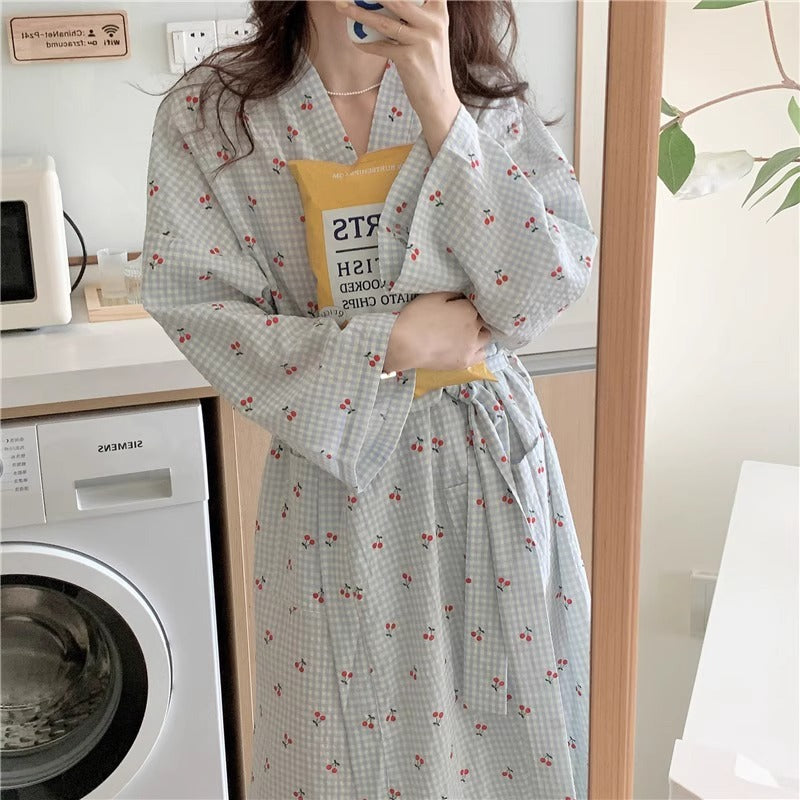 Checked Pajama Robe
